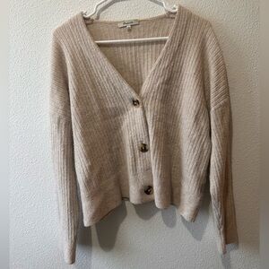 Madewell Ribbed Cardigan Sweater